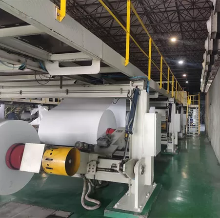 Linea di produzione della carta