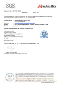 Certificato SGS